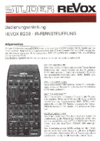 Revox B-208-Owners-Manual